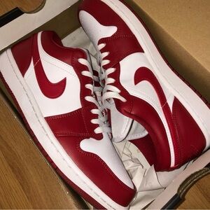 Nike Red and White Sneakers
